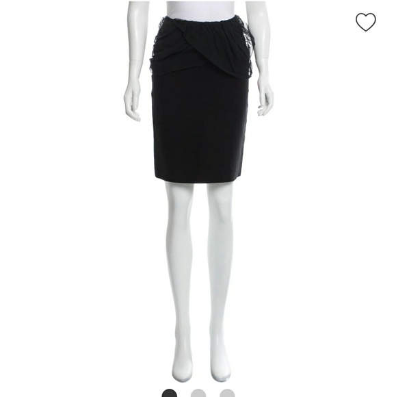 Authentic NWT Just Cavalli Tulle Trim Pencil Skirt - Picture 2 of 10